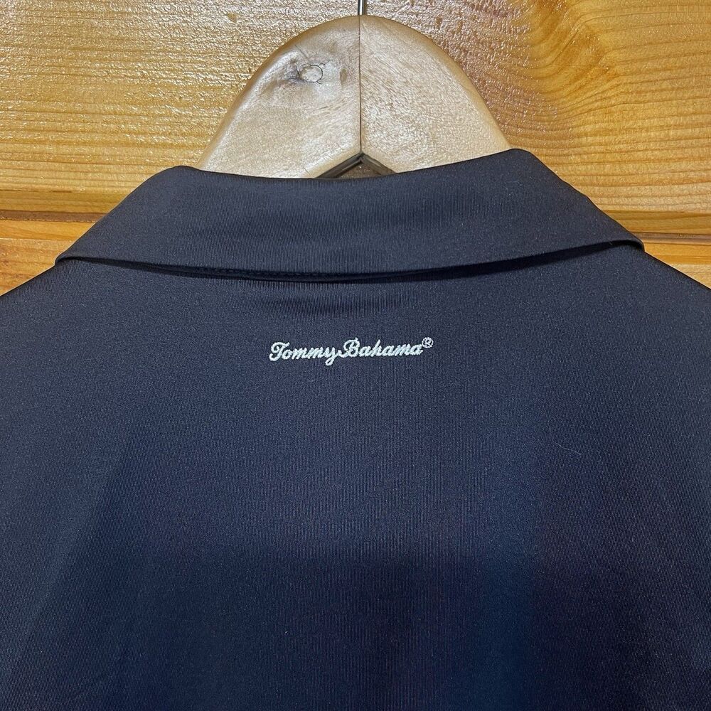 NWT Tommy Bahama Golf 1/4 Zip Collared Sleeveless Top Black Womens Large - Picture 4 of 4